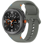 سوار ساعة سيليكون بلون صلب مخيط لساعات Samsung Galaxy Watch8 / Watch8 Classic، S، M