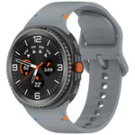سوار ساعة سيليكون بلون صلب مخيط لساعات Samsung Galaxy Watch8 / Watch8 Classic، S، M