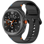 سوار ساعة سيليكون بلون صلب مخيط لساعات Samsung Galaxy Watch8 / Watch8 Classic، S، M