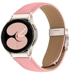 Quick Release Lychee Texture Starlight Turtle Back Buckle Leather Watch Band, For Samsung Galaxy Watch 7 40 / 44mm