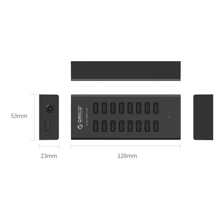 ORICO H1613-U2 موزع USB2.0 بستة عشر منفذ، H1613-U2