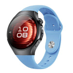 Reverse Buckle Silicone Watch Band, For Huawei Watch 5 42mm, For Huawei Watch 5 46mm