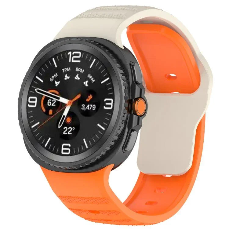 سوار ساعة سيليكون بنمط نقاط مع إبزيم إطلاق، لساعات Samsung Galaxy Watch8 / Watch8 Classic