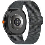 سوار ساعة من النايلون المطاطي المضفر بأسلوب عرقي، لساعات Samsung Galaxy Watch8 / Watch8 Classic