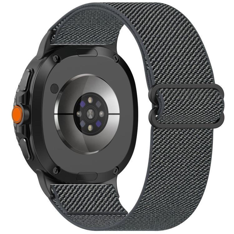سوار ساعة من النايلون المطاطي المضفر بأسلوب عرقي، لساعات Samsung Galaxy Watch8 / Watch8 Classic