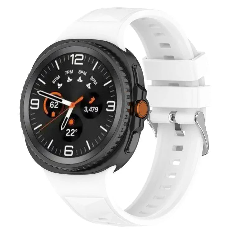 سوار ساعة سيليكون بنسيج بلوري جليدي، لساعات Samsung Galaxy Watch8 / Watch8 Classic