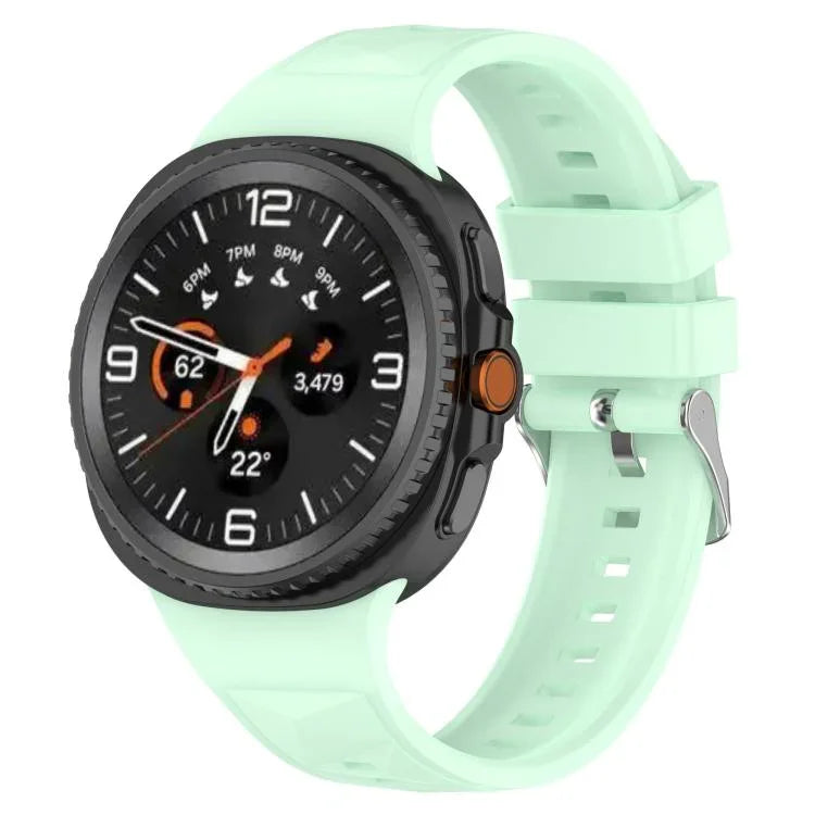 سوار ساعة سيليكون بنسيج بلوري جليدي، لساعات Samsung Galaxy Watch8 / Watch8 Classic