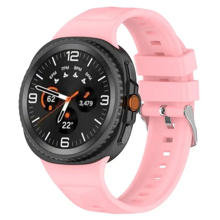 سوار ساعة سيليكون بنسيج بلوري جليدي، لساعات Samsung Galaxy Watch8 / Watch8 Classic
