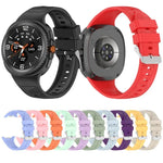 سوار ساعة سيليكون بنسيج بلوري جليدي، لساعات Samsung Galaxy Watch8 / Watch8 Classic
