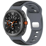 سوار ساعة سيليكون بلونين مع إبزيم عكسي، لساعات Samsung Galaxy Watch8 / Watch8 Classic