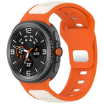 سوار ساعة سيليكون بلونين مع إبزيم عكسي، لساعات Samsung Galaxy Watch8 / Watch8 Classic