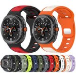سوار ساعة سيليكون بلونين مع إبزيم عكسي، لساعات Samsung Galaxy Watch8 / Watch8 Classic