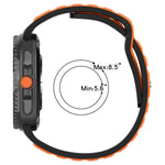 سوار ساعة سيليكون بلونين مع إبزيم عكسي، لساعات Samsung Galaxy Watch8 / Watch8 Classic
