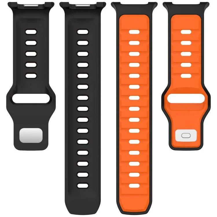 سوار ساعة سيليكون بلونين مع إبزيم عكسي، لساعات Samsung Galaxy Watch8 / Watch8 Classic