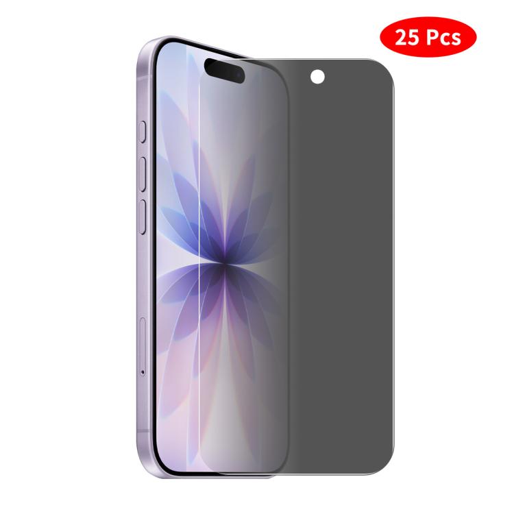 JUNSUNMAY 25pcs Privacy Screen Protector Tempered Glass Film, For iPhone 17 Pro Max, For iPhone 17 Pro, For iPhone 17, For iPhone Air, For iPhone 16 Pro Max, For iPhone 16 Pro, For iPhone 16 Plus, For iPhone 16, For iPhone 15 Pro Max, For iPhone 15 Pro...