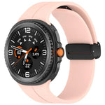 سوار ساعة سيليكون مع إبزيم مغناطيسي قابل للطي، لساعات Samsung Galaxy Watch8 / Watch8 Classic