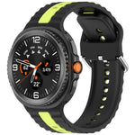 سوار ساعة سيليكون عمودي بلونين، لساعات Samsung Galaxy Watch8 / Watch8 Classic