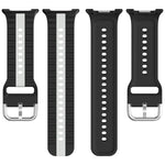 سوار ساعة سيليكون عمودي بلونين، لساعات Samsung Galaxy Watch8 / Watch8 Classic