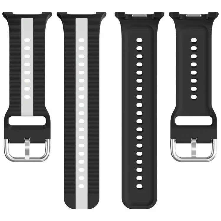 سوار ساعة سيليكون عمودي بلونين، لساعات Samsung Galaxy Watch8 / Watch8 Classic