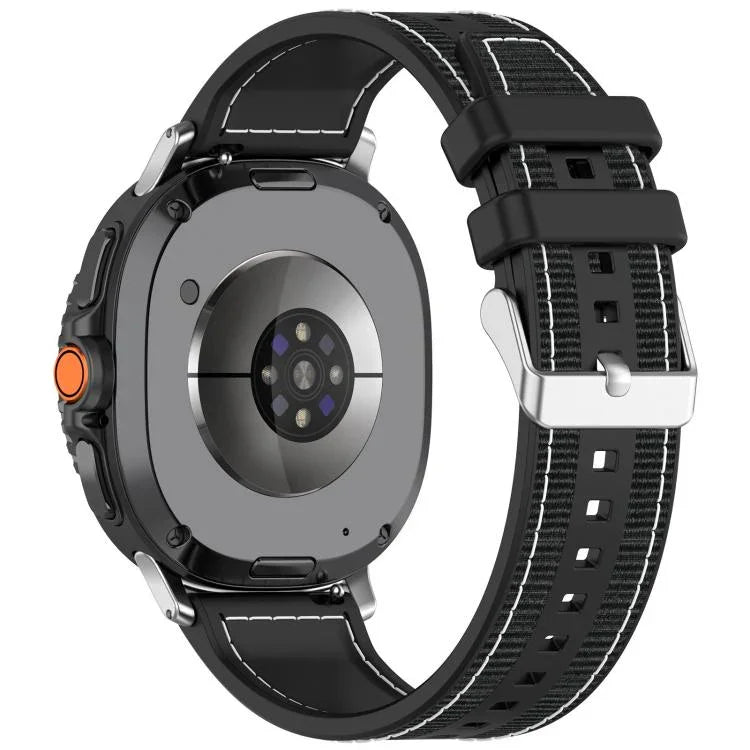سوار ساعة سيليكون مضفر من النايلون الهجين، لساعات Samsung Galaxy Watch8 / Watch8 Classic