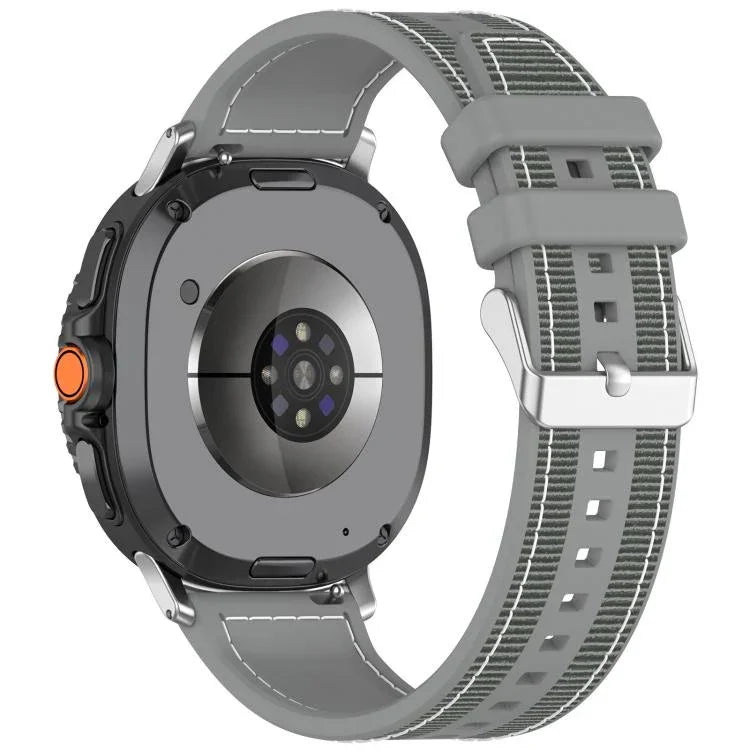 سوار ساعة سيليكون مضفر من النايلون الهجين، لساعات Samsung Galaxy Watch8 / Watch8 Classic
