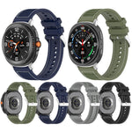 سوار ساعة سيليكون مضفر من النايلون الهجين، لساعات Samsung Galaxy Watch8 / Watch8 Classic