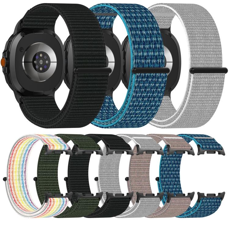 Nylon Hook and Loop Fastener Watch Band, For Samsung Galaxy Watch8 / Watch8 Classic