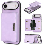 غطاء هاتف جلدي Kalebol MagSafe مع حقيبة بطاقتين قابلة للطي بقوة مغناطيسية، لهواتف iPhone 17 Pro Max، iPhone 17 Pro، iPhone 17، iPhone Air