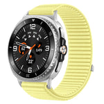 سوار ساعة من النايلون المنسوج مع واجهة معدنية وخطاف وحلقة، لساعات Samsung Galaxy Watch8 / Watch8 Classic