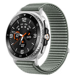 سوار ساعة من النايلون المنسوج مع واجهة معدنية وخطاف وحلقة، لساعات Samsung Galaxy Watch8 / Watch8 Classic