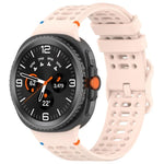 Eight-shaped Buckle Breathable Stitched Silicone Watch Band, For Samsung Galaxy Watch8 / Watch8 Classic