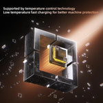 T60 Wireless Charging Station Phone Watch Earbuds Magnetic Desktop Charger with Time Display, T60