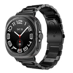 سوار ساعة من الفولاذ المقاوم للصدأ بثلاث خرزات، لساعات Samsung Galaxy Watch Ultra بقياس 47mm / Ultra 2025