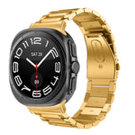 سوار ساعة من الفولاذ المقاوم للصدأ بثلاث خرزات، لساعات Samsung Galaxy Watch Ultra بقياس 47mm / Ultra 2025