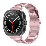 سوار ساعة من الفولاذ المقاوم للصدأ بثلاث خرزات، لساعات Samsung Galaxy Watch Ultra بقياس 47mm / Ultra 2025