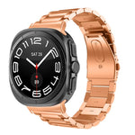 سوار ساعة من الفولاذ المقاوم للصدأ بثلاث خرزات، لساعات Samsung Galaxy Watch Ultra بقياس 47mm / Ultra 2025