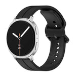 Colorful Buckle Grooved Silicone Watch Band, For Samsung Galaxy Watch8 / Watch8 Classic