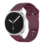 Wave Texture Stud Buckle Silicone Watch Band, For Samsung Galaxy Watch8 / Watch8 Classic