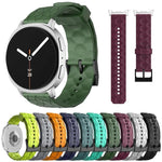 سوار ساعة سيليكون بلون صلب بنقشة كرة القدم، لساعات سامسونج جالاكسي ووتش8 / ووتش8 كلاسيك