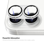 فيلم غطاء عدسة زجاج مقسى من سبائك الألمنيوم بنقشة CD من ENKAY، لهاتف iPhone 17