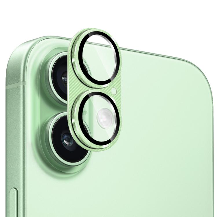 فيلم غطاء عدسة زجاج مقسى من سبائك الألمنيوم بنقشة CD من ENKAY، لهاتف iPhone 17