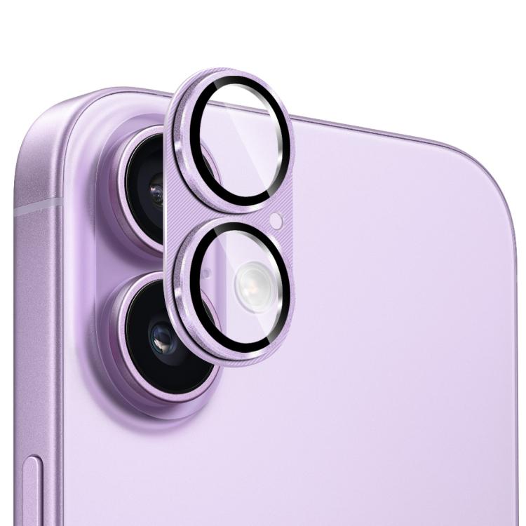 فيلم غطاء عدسة زجاج مقسى من سبائك الألمنيوم بنقشة CD من ENKAY، لهاتف iPhone 17