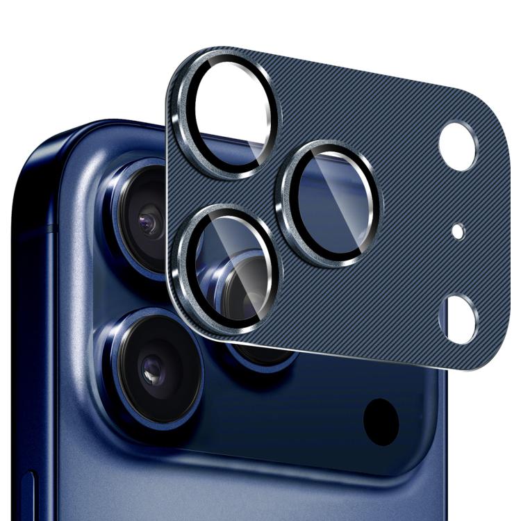 فيلم غطاء عدسة زجاج مقسى من سبائك الألمنيوم بنقشة CD من ENKAY، لهواتف iPhone 17 Pro Max، iPhone 17 Pro