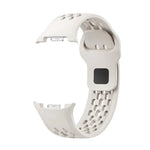 Diamond Bezel and Black Reverse Buckle Silicone Watch Band, For Samsung Galaxy Watch8 44mm, For Samsung Galaxy Watch8 40mm