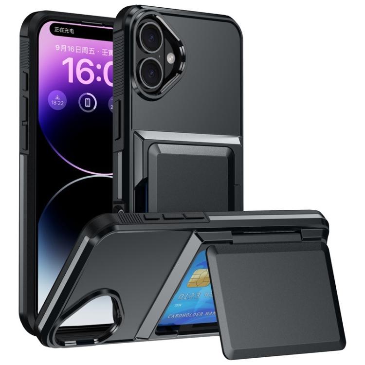 غطاء هاتف Kalebol مع حامل محفظة بطاقات قابل للطي ومضاد للصدمات، لهواتف iPhone 17 Pro Max، iPhone 17 Pro، iPhone 17، iPhone Air، iPhone 16 Pro Max، iPhone 16 Pro، iPhone 16 Plus، iPhone 16