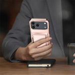 غطاء هاتف Kalebol مع حامل محفظة بطاقات قابل للطي ومضاد للصدمات، لهواتف iPhone 17 Pro Max، iPhone 17 Pro، iPhone 17، iPhone Air، iPhone 16 Pro Max، iPhone 16 Pro، iPhone 16 Plus، iPhone 16