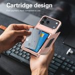 غطاء هاتف Kalebol مع حامل محفظة بطاقات قابل للطي ومضاد للصدمات، لهواتف iPhone 17 Pro Max، iPhone 17 Pro، iPhone 17، iPhone Air، iPhone 16 Pro Max، iPhone 16 Pro، iPhone 16 Plus، iPhone 16