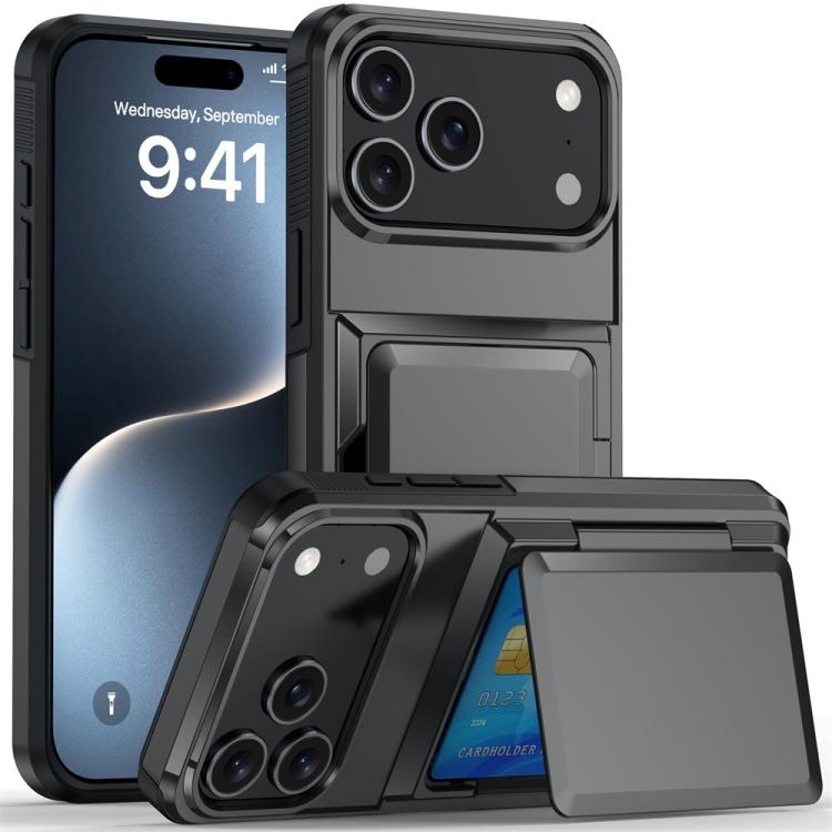 غطاء هاتف Kalebol مع حامل محفظة بطاقات قابل للطي ومضاد للصدمات، لهواتف iPhone 17 Pro Max، iPhone 17 Pro، iPhone 17، iPhone Air، iPhone 16 Pro Max، iPhone 16 Pro، iPhone 16 Plus، iPhone 16