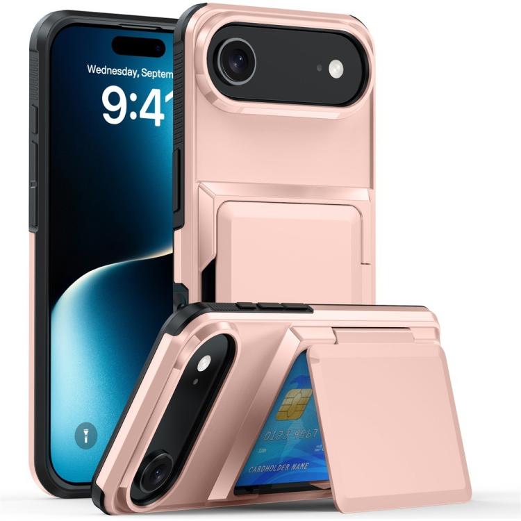 غطاء هاتف Kalebol مع حامل محفظة بطاقات قابل للطي ومضاد للصدمات، لهواتف iPhone 17 Pro Max، iPhone 17 Pro، iPhone 17، iPhone Air، iPhone 16 Pro Max، iPhone 16 Pro، iPhone 16 Plus، iPhone 16