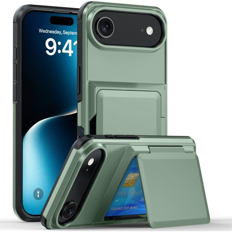 غطاء هاتف Kalebol مع حامل محفظة بطاقات قابل للطي ومضاد للصدمات، لهواتف iPhone 17 Pro Max، iPhone 17 Pro، iPhone 17، iPhone Air، iPhone 16 Pro Max، iPhone 16 Pro، iPhone 16 Plus، iPhone 16
